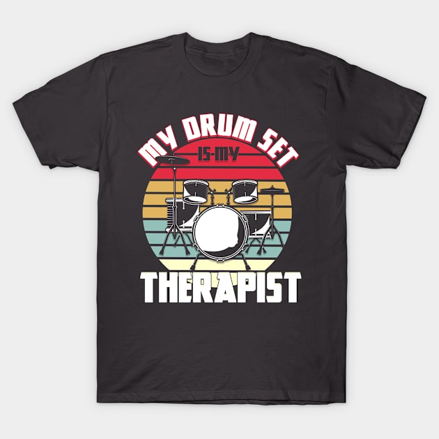 Drummer Drumming Drums T-Shirt by Toeffishirts